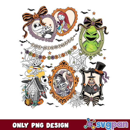 Nightmare Before Christmas Jack Sally Oogie Boogie PNG, Zero Mayor