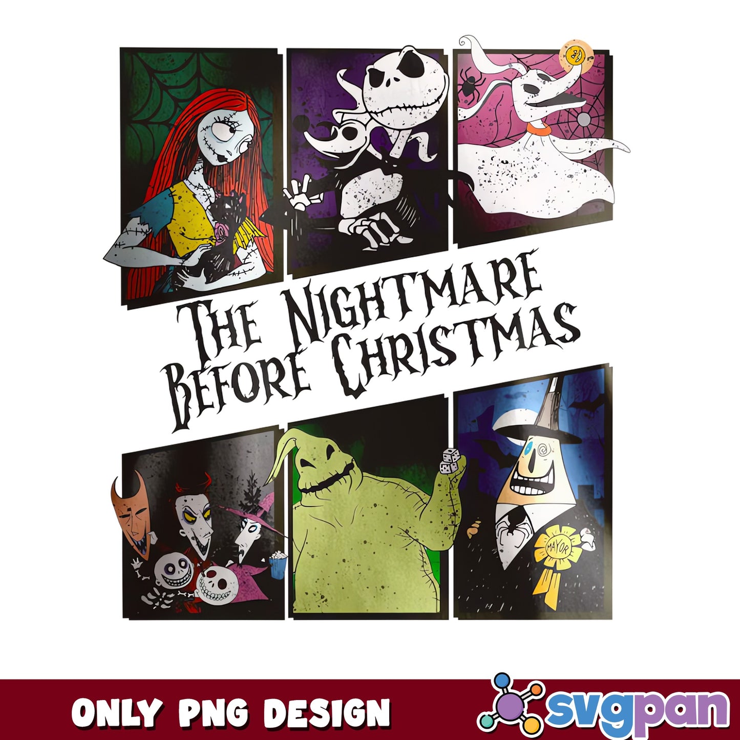 Nightmare Before Christmas Jack Sally Oogie Mayor PNG, Zero, PNG
