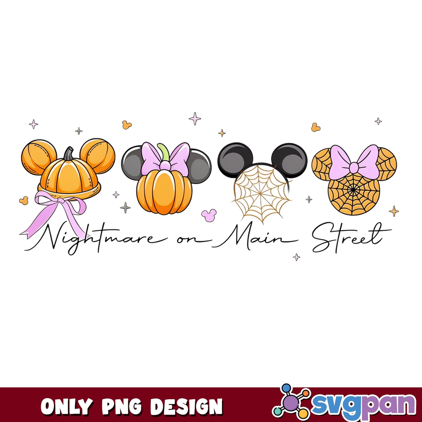 Nightmare On Main Street Mickey Halloween PNG, Disney PNG, Halloween PNG