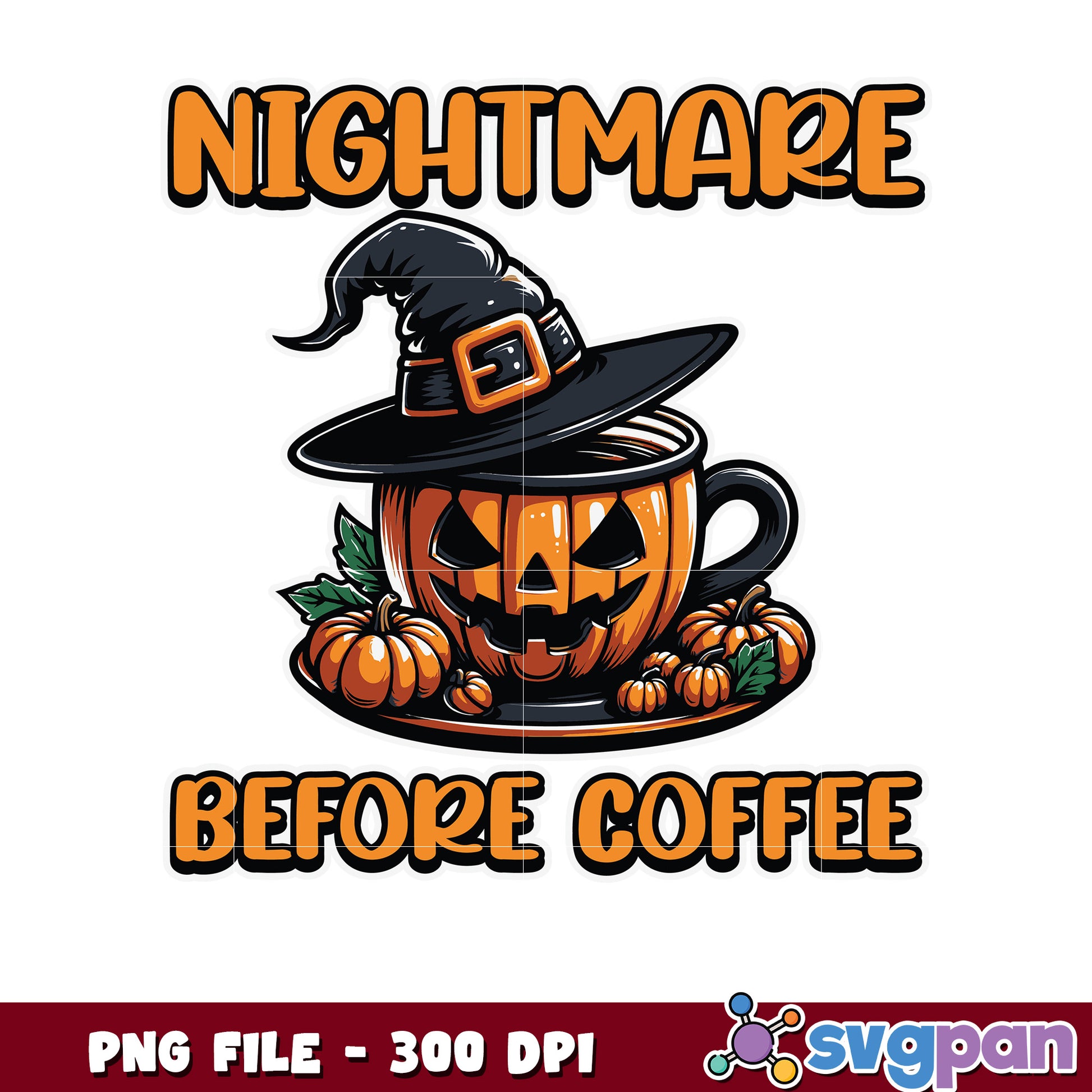 Nightmare before coffe png, halloween candy png, halloween quotes png