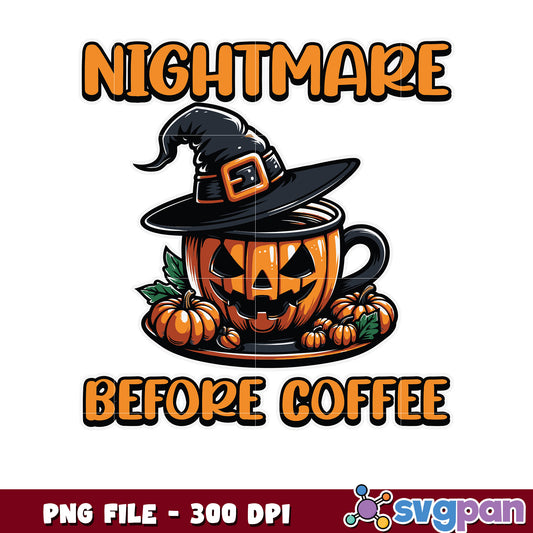 Nightmare before coffe png, halloween candy png, halloween quotes png
