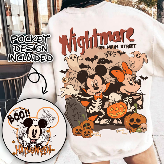Nightmare hallloween mickey png, halloween candy png , halloween cartoons png
