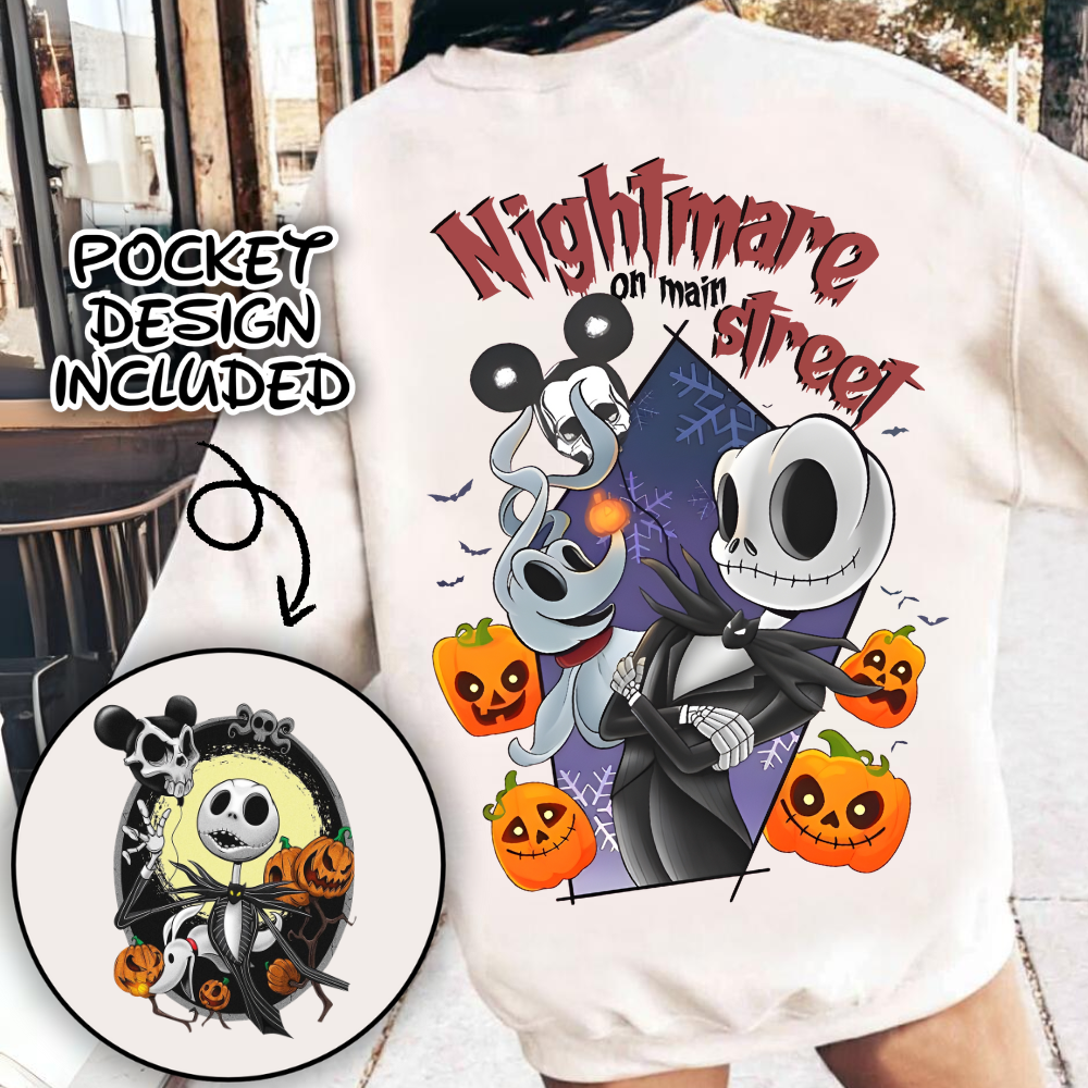 Nightmare on main street illustration png, halloween quotes png , halloween costume png