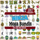 Ninja alphabet svg bundle