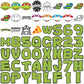 Ninja alphabet svg bundle, teenage mutant ninja turtles svg, ninja turtles svg