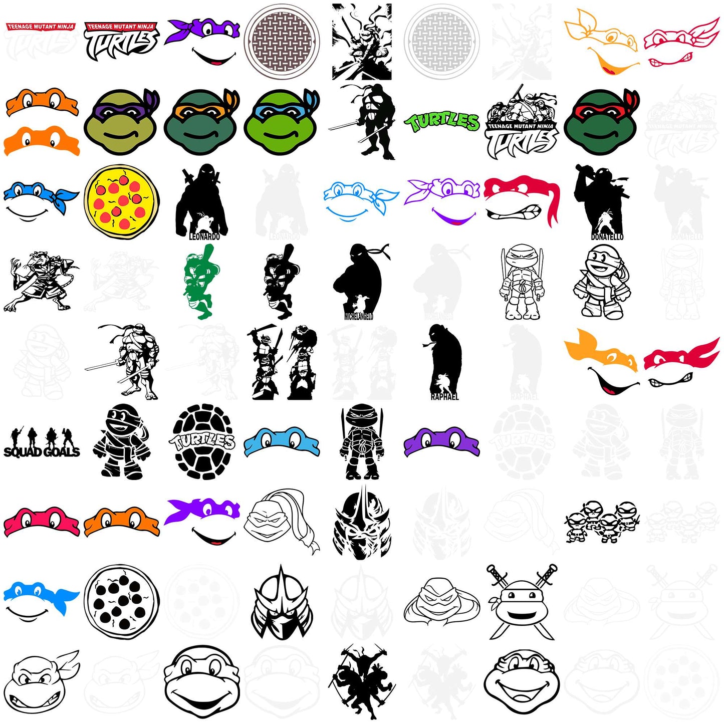 Ninja set svg bundle, ninja slushie svg, kawasaki ninja svg
