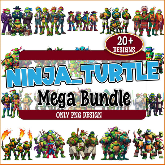 Ninja turtle art png bundle