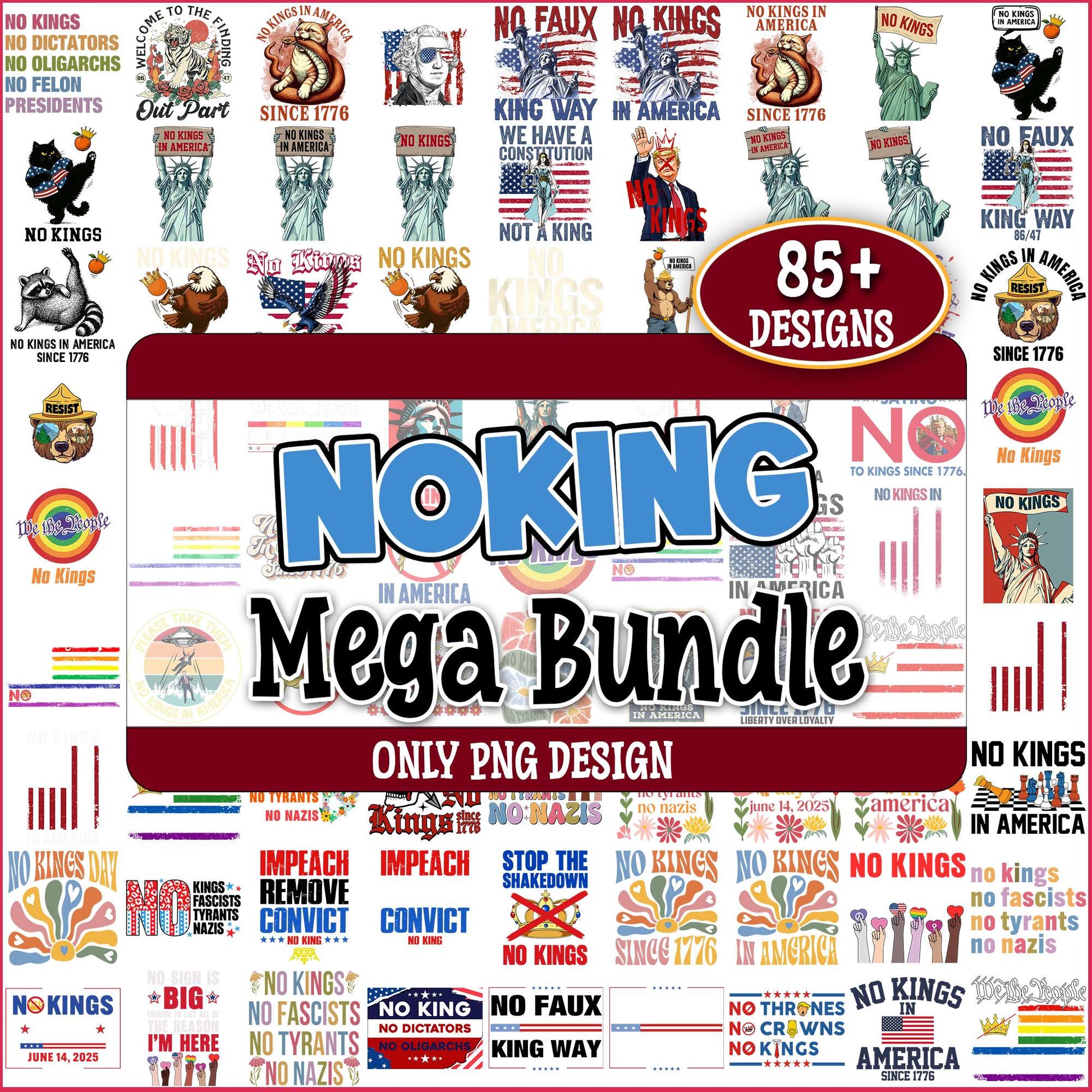 No king america png bundle