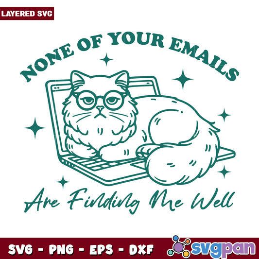 None of your emails are finding we well svg, funny work email svg