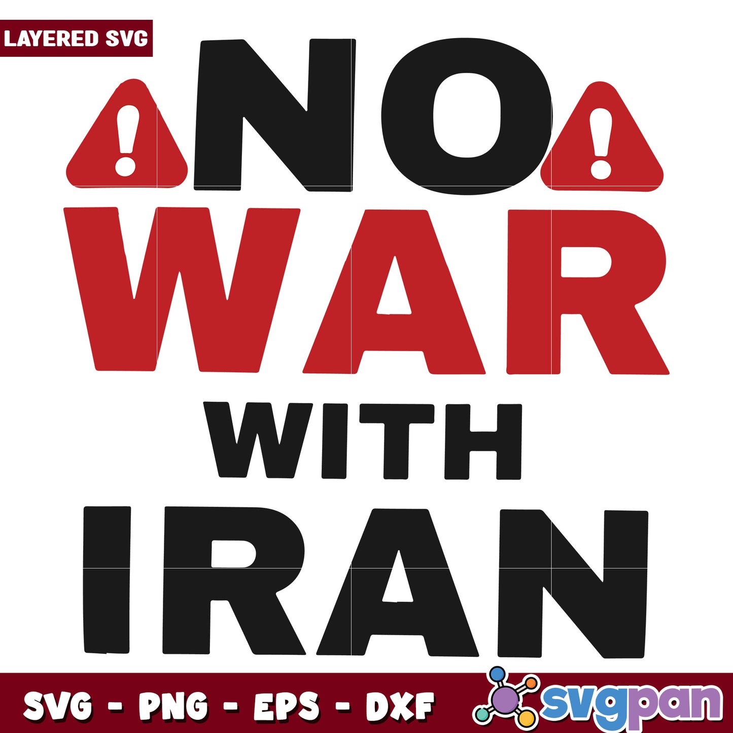 No war with iran svg, anti war protest svg, peace activism svg