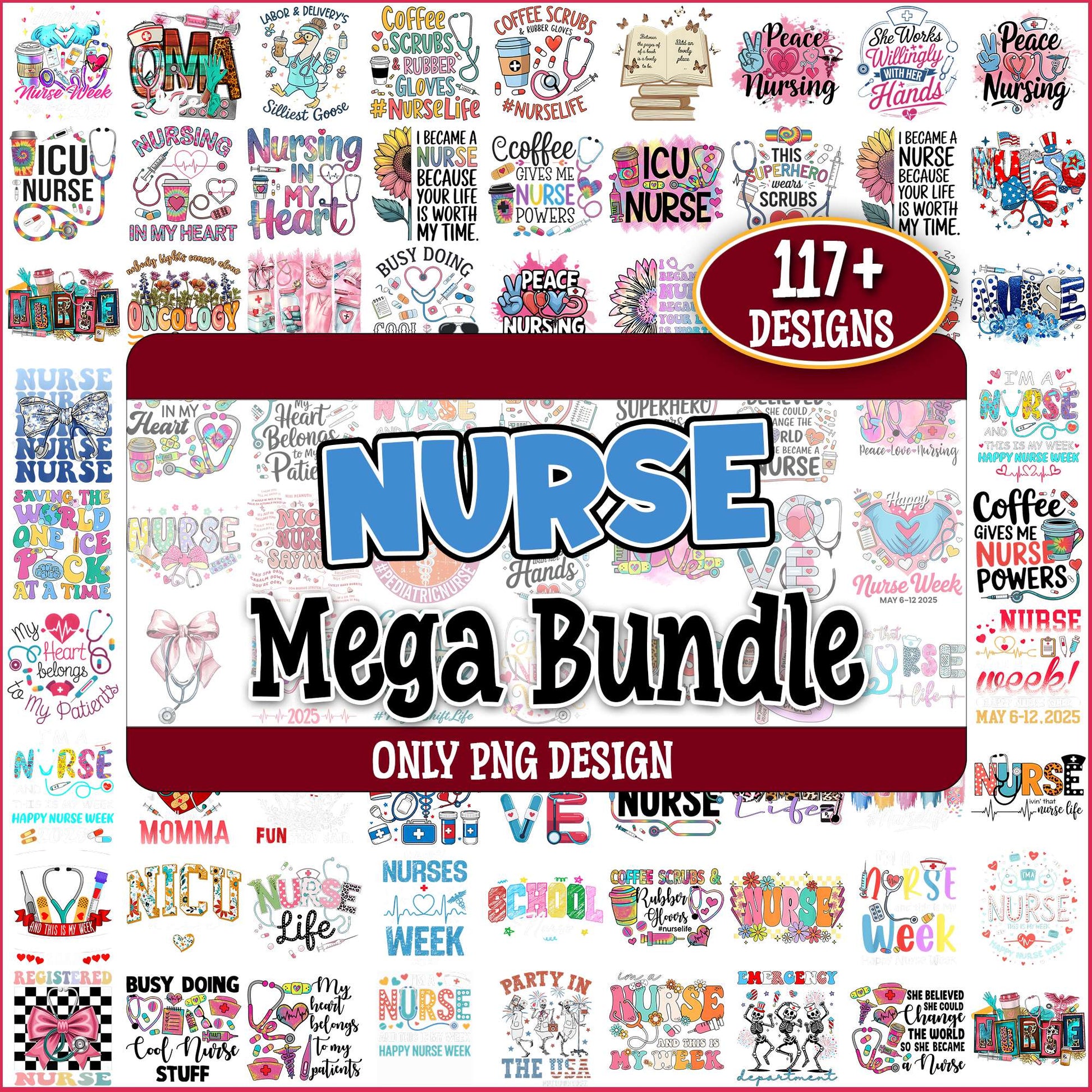 Nurse stuff collection png bundle