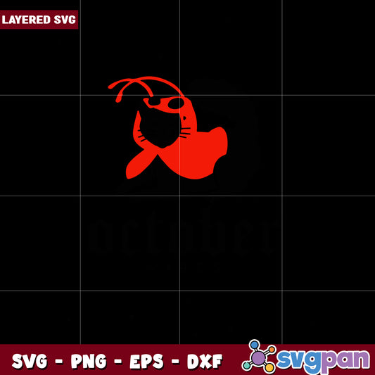 October vibes cat costume svg, halloween horror nights svg, spirit halloween svg