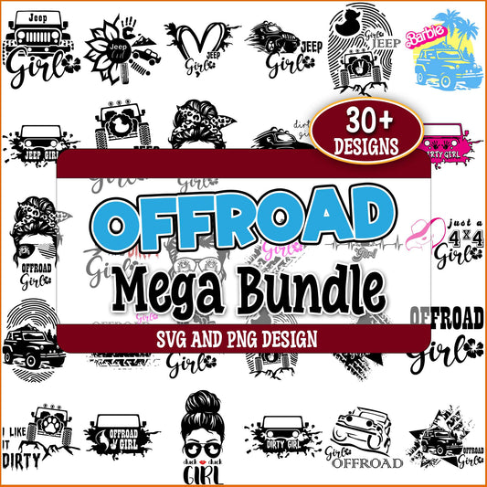 Offroad girl svg bundle