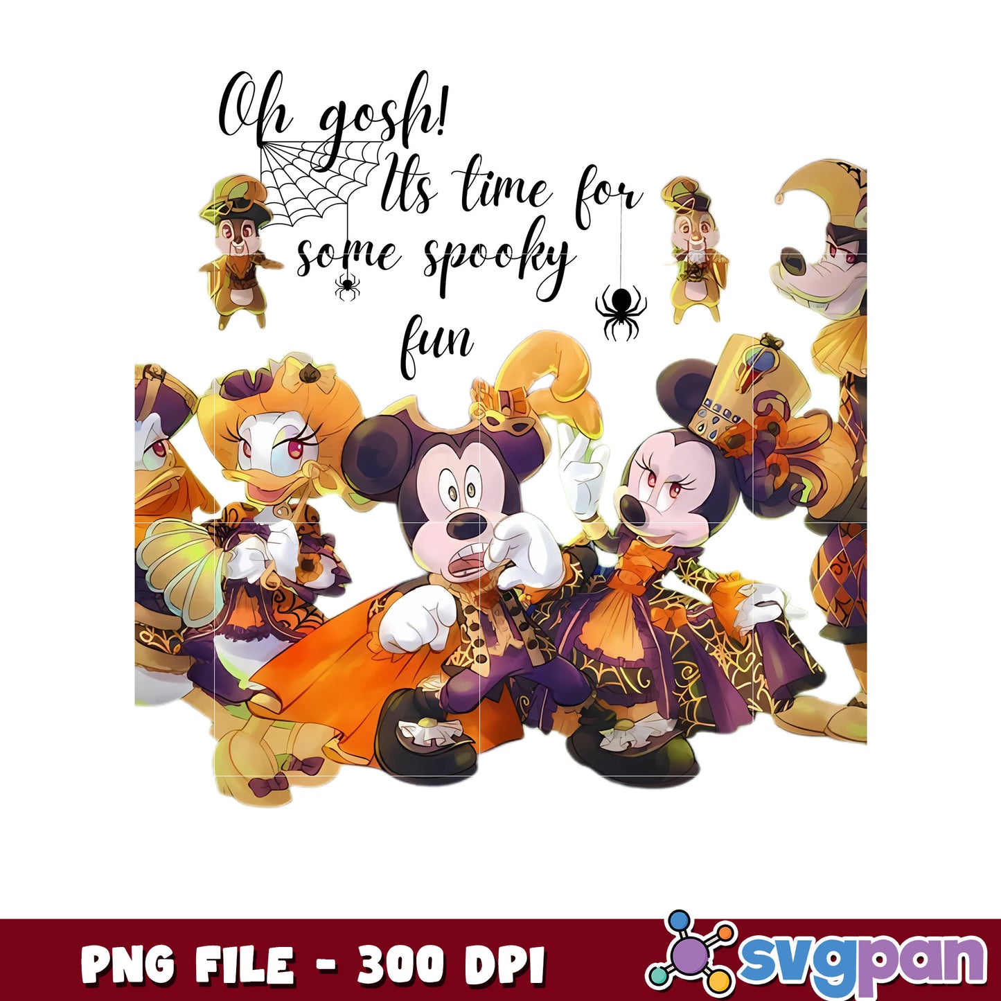 Oh gosh its time for some spooky fun png, spooky halloween png, happy halloween png