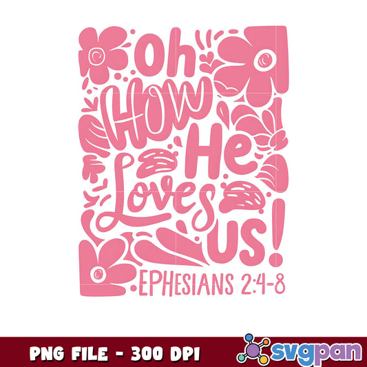 Oh how he loves us art print, perfect for home decor