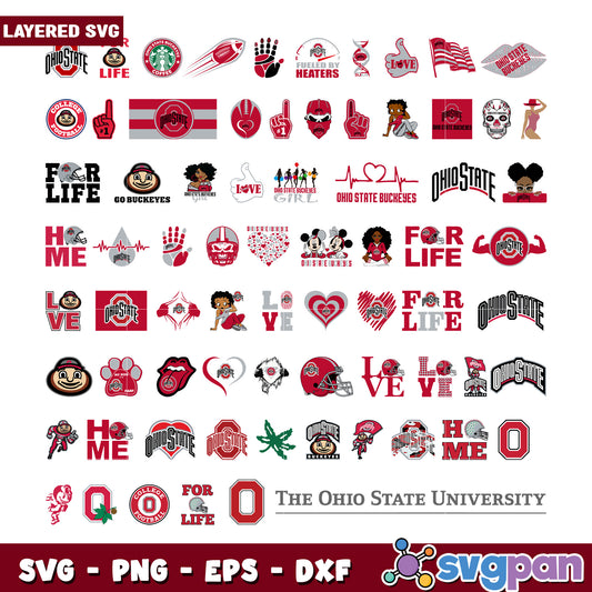 Ohio State University SVG Bundle
