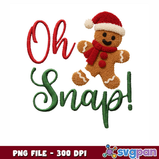 Oh  snap png, happy new year png, christmas designs png