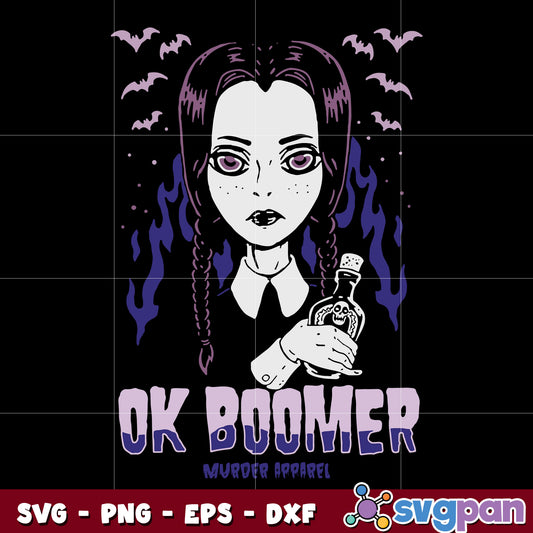 Ok Boomer Goth Girl Millennial svg