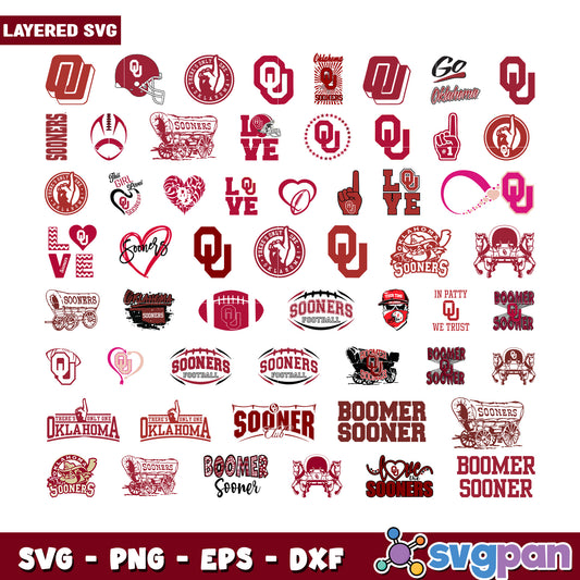 Oklahoma Sooners SVG Bundle for Creative Projects