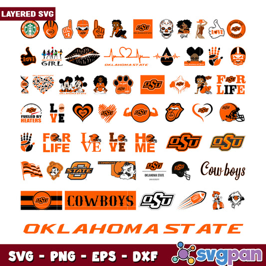 Oklahoma State SVG Bundle for Creative Projects