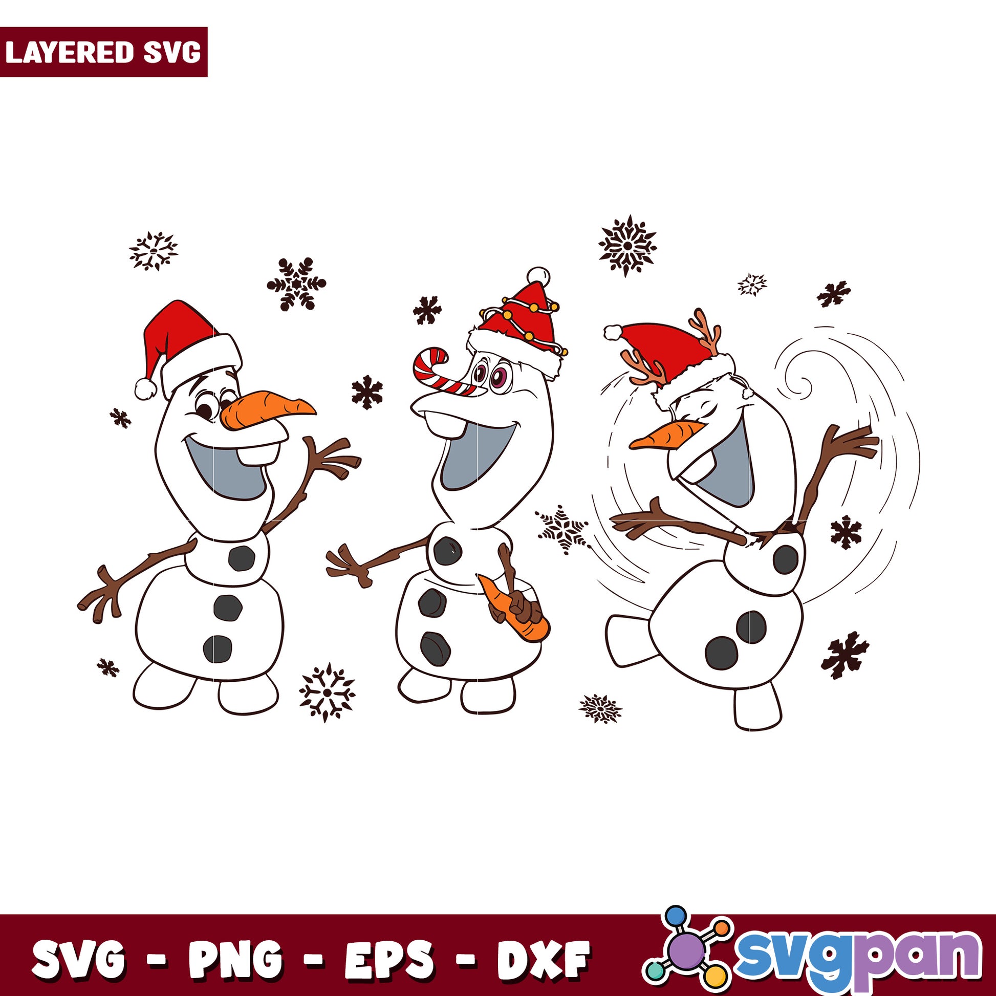 Olaf chirstmas svg, disney characters svg, christmas logo svg