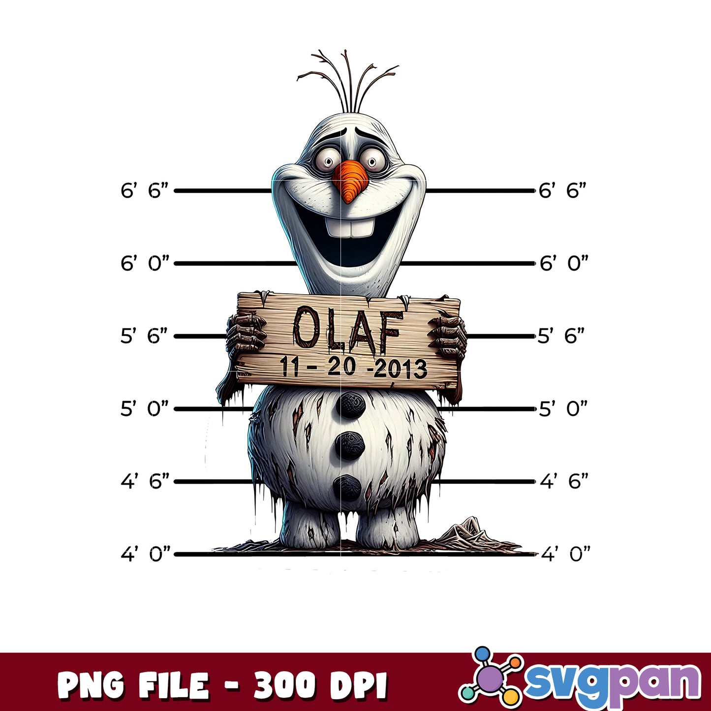 Olaf scary design png, spooky season png, halloween cartoons png