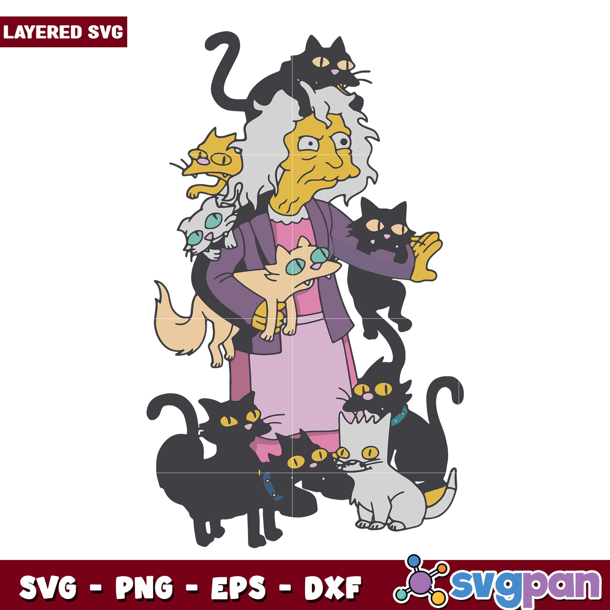 Old simpson svg, halloween svg, horror movies characters svg