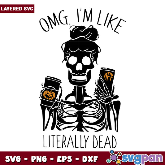 Omg im like literally svg, halloween horror nights svg, spirit halloween svg