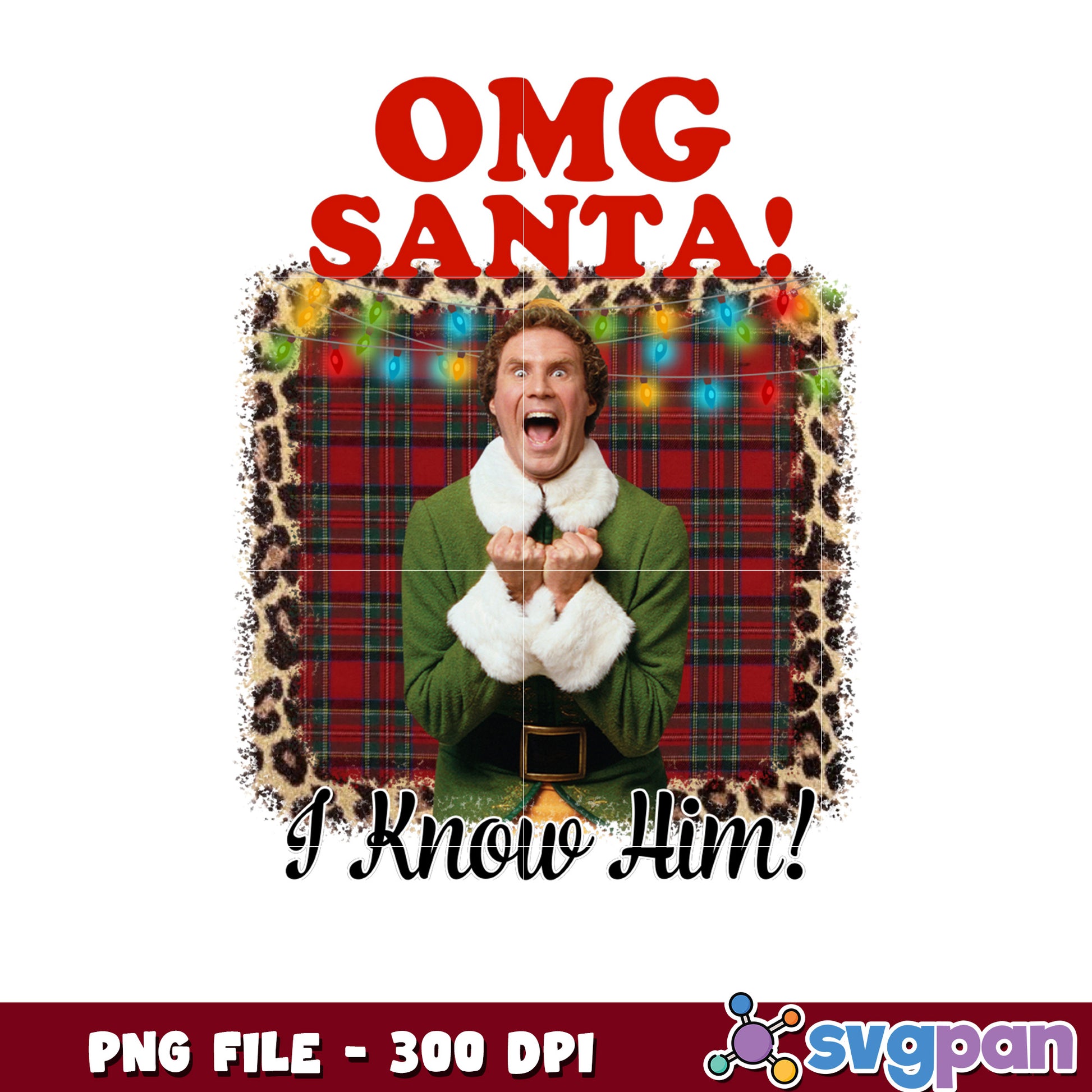 Omg santa i know him png,  christmas png,happy christmas png