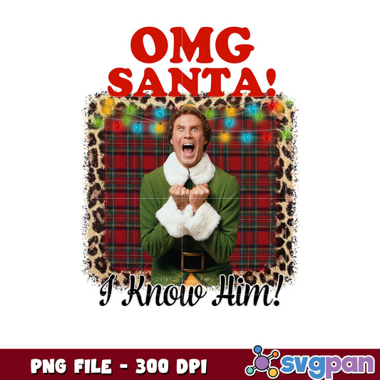 Omg santa i know him png,  christmas png,happy christmas png