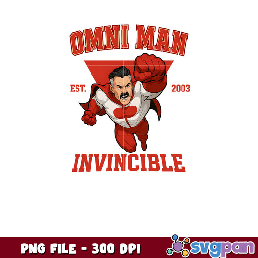 Omni Man Invincible PNG 300 DPI Superhero Graphic