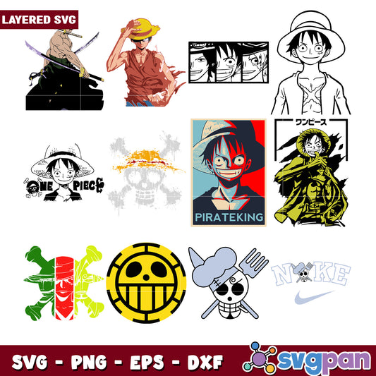 One Piece SVG Bundle for Creative Projects Online