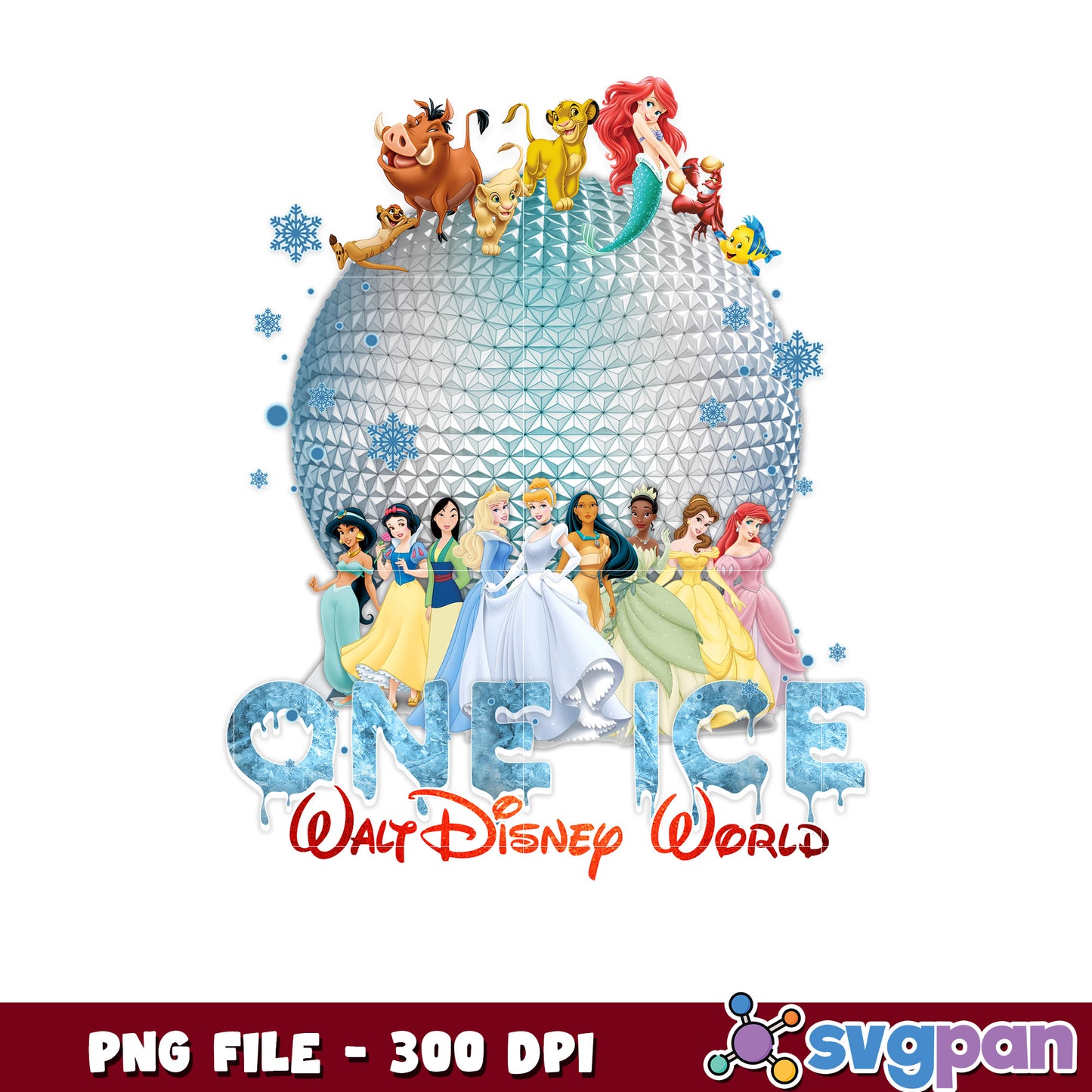 One ice walt disney world png, disney plus png, disney princess png