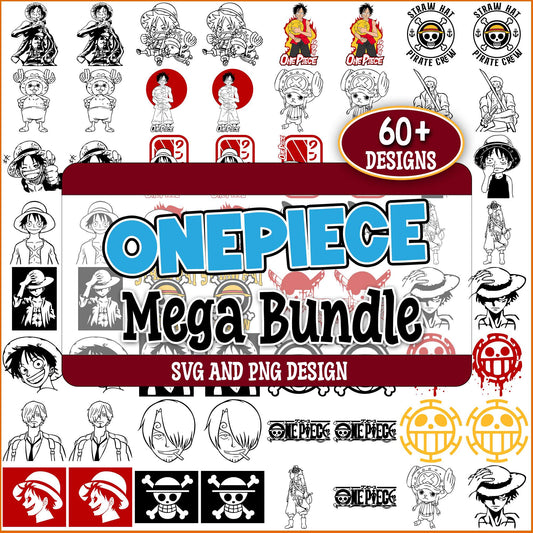 One piece design svg bundle