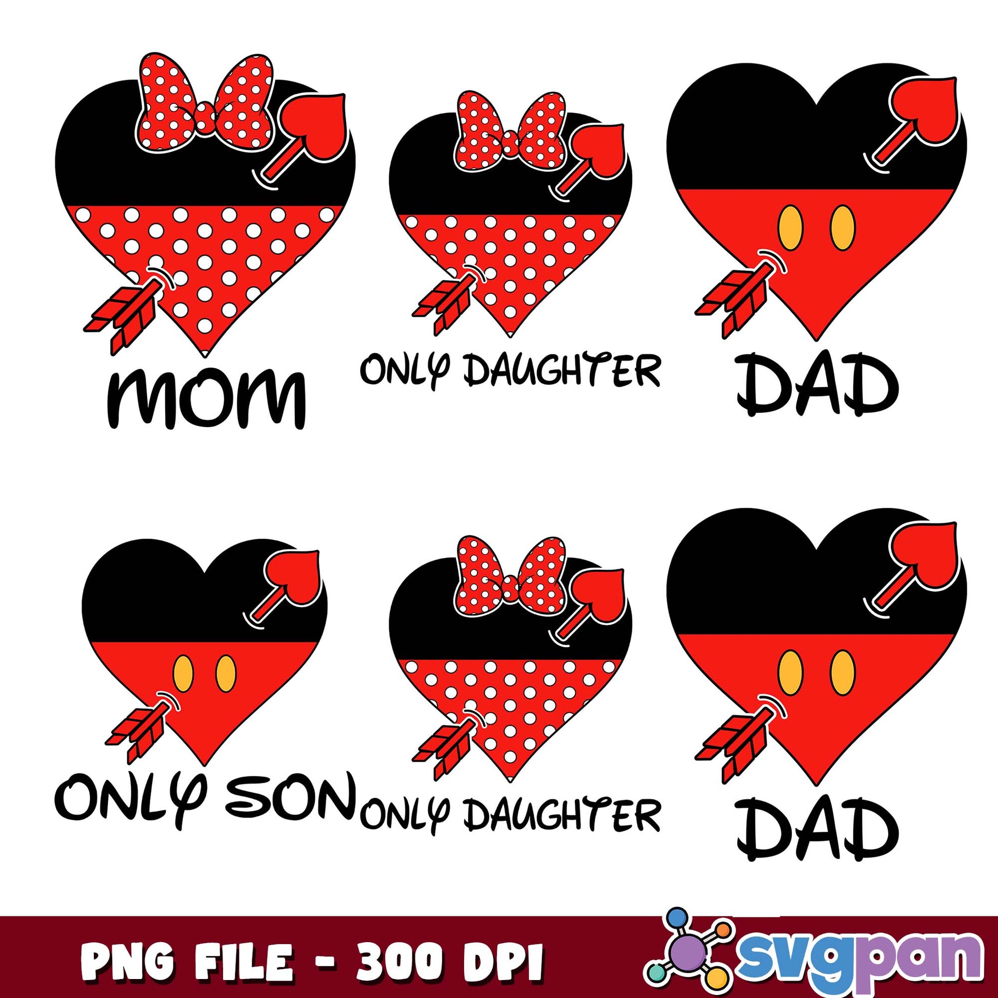 Only son daughter png bundle