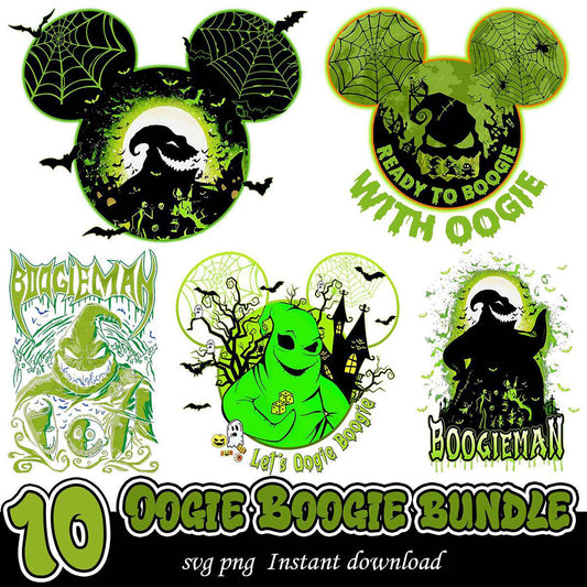 Oogie Boogie Halloween Bundle 10 SVG PNG