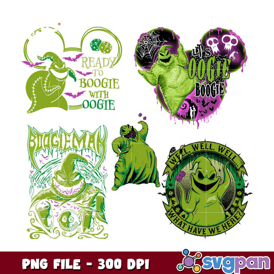 Oogie Boogie Halloween PNG Bundle 300 DPI