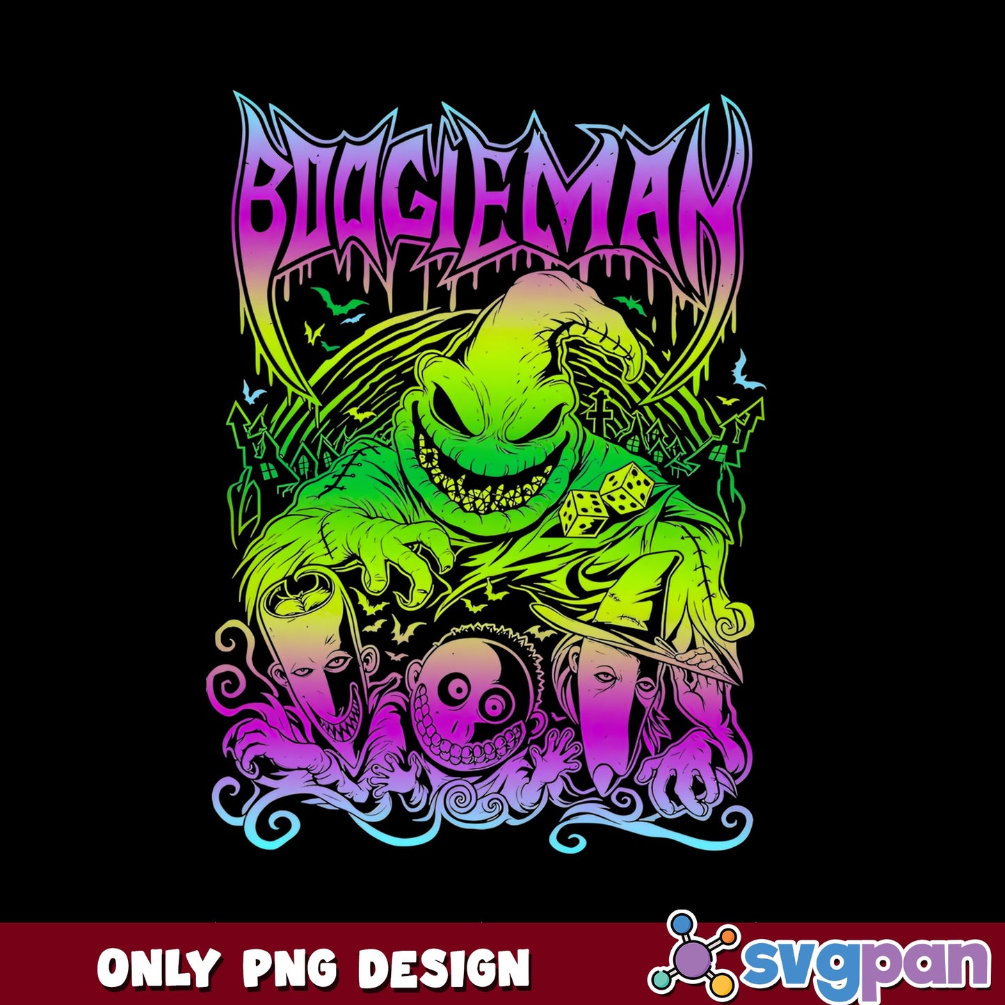 Oogie Boogie Nightmare Before Christmas PNG, Halloween PNG, Disney PNG