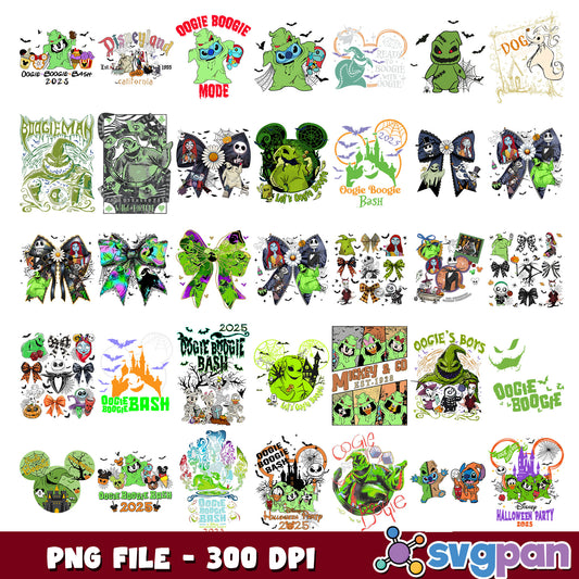 Oogie boogie mode disney png bundle