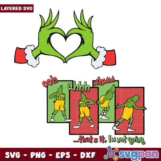 Ooh ahhh mhmm thats it svg, christmas time svg, grinchy svg