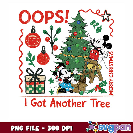 Oops i got another tree png, christmnas toys png, mickey minnie png