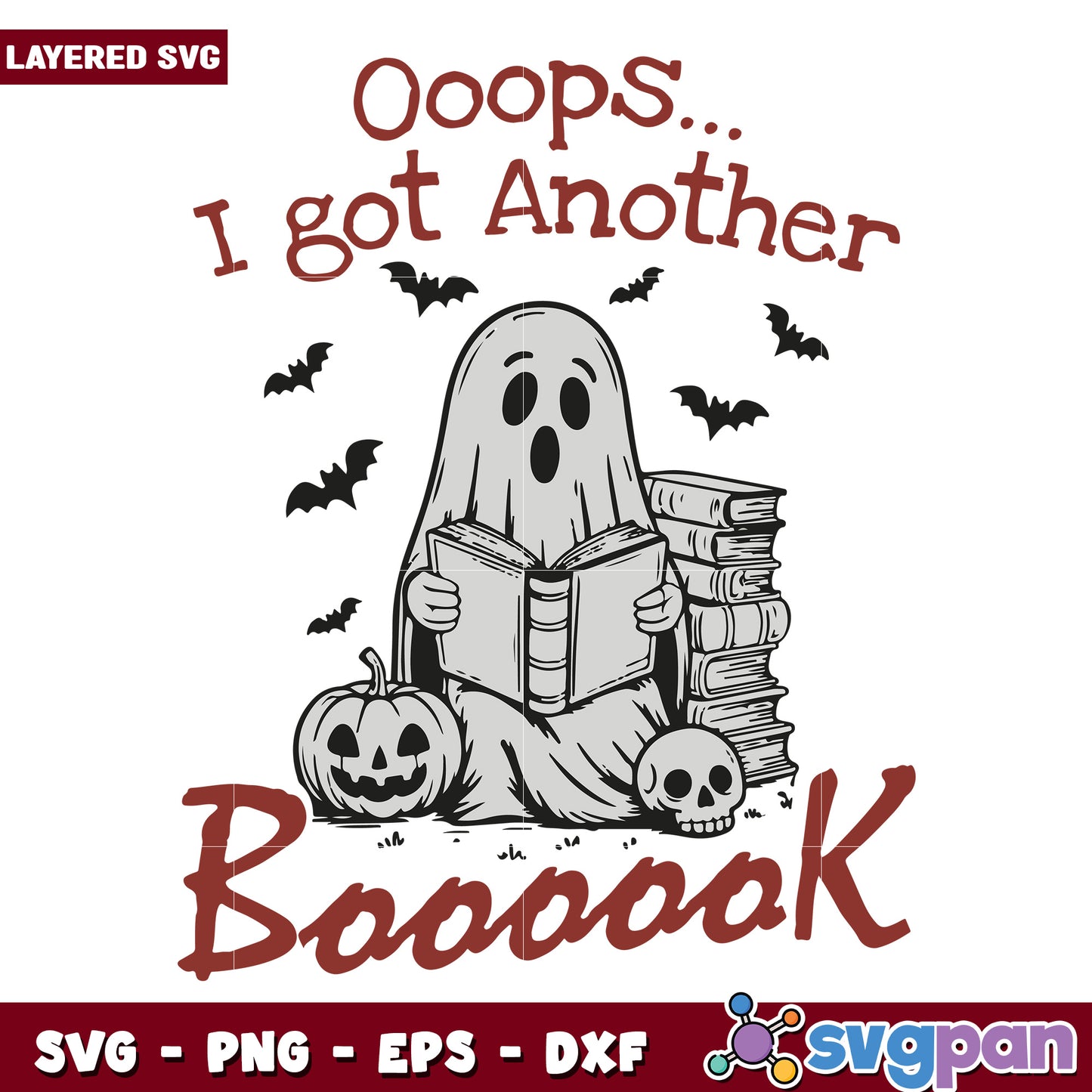 Opps i got another boook svg, happy halloween svg, halloween costumes svg