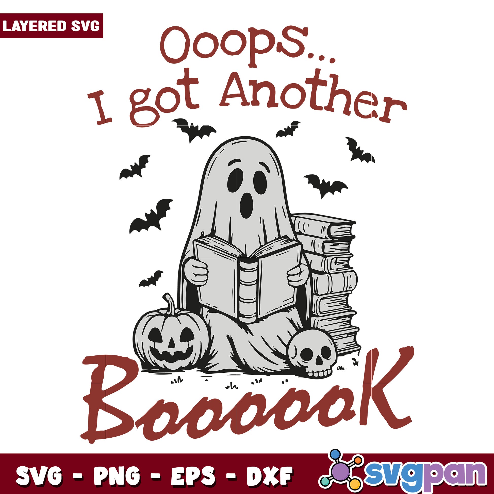 Opps i got another boook svg, happy halloween svg, halloween costumes svg