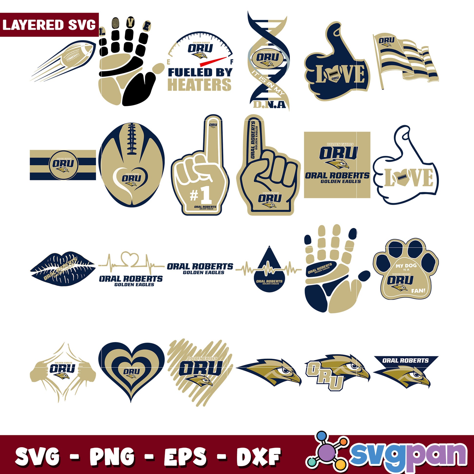 Oral Roberts University SVG Bundle for Creative Use