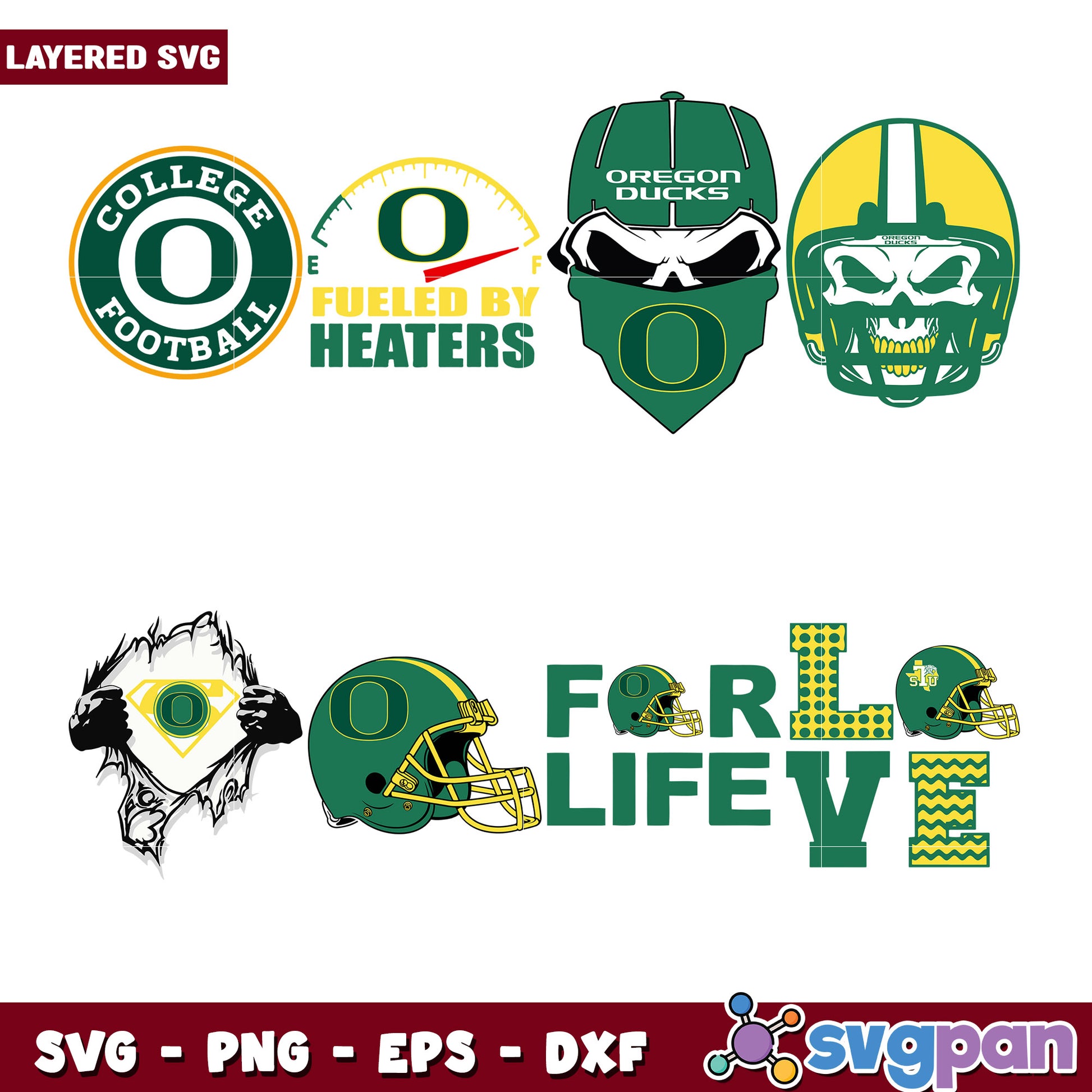Oregon Ducks Football SVG Bundle for Crafting Fun