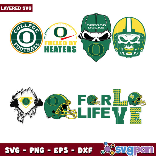 Oregon Ducks Football SVG Bundle for Crafting Fun