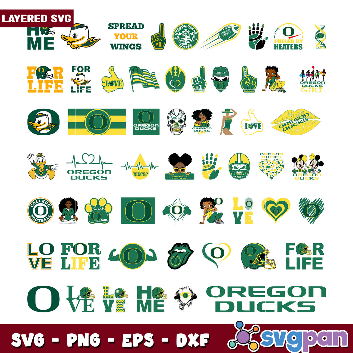 Oregon Ducks SVG Bundle Pack – svgpan