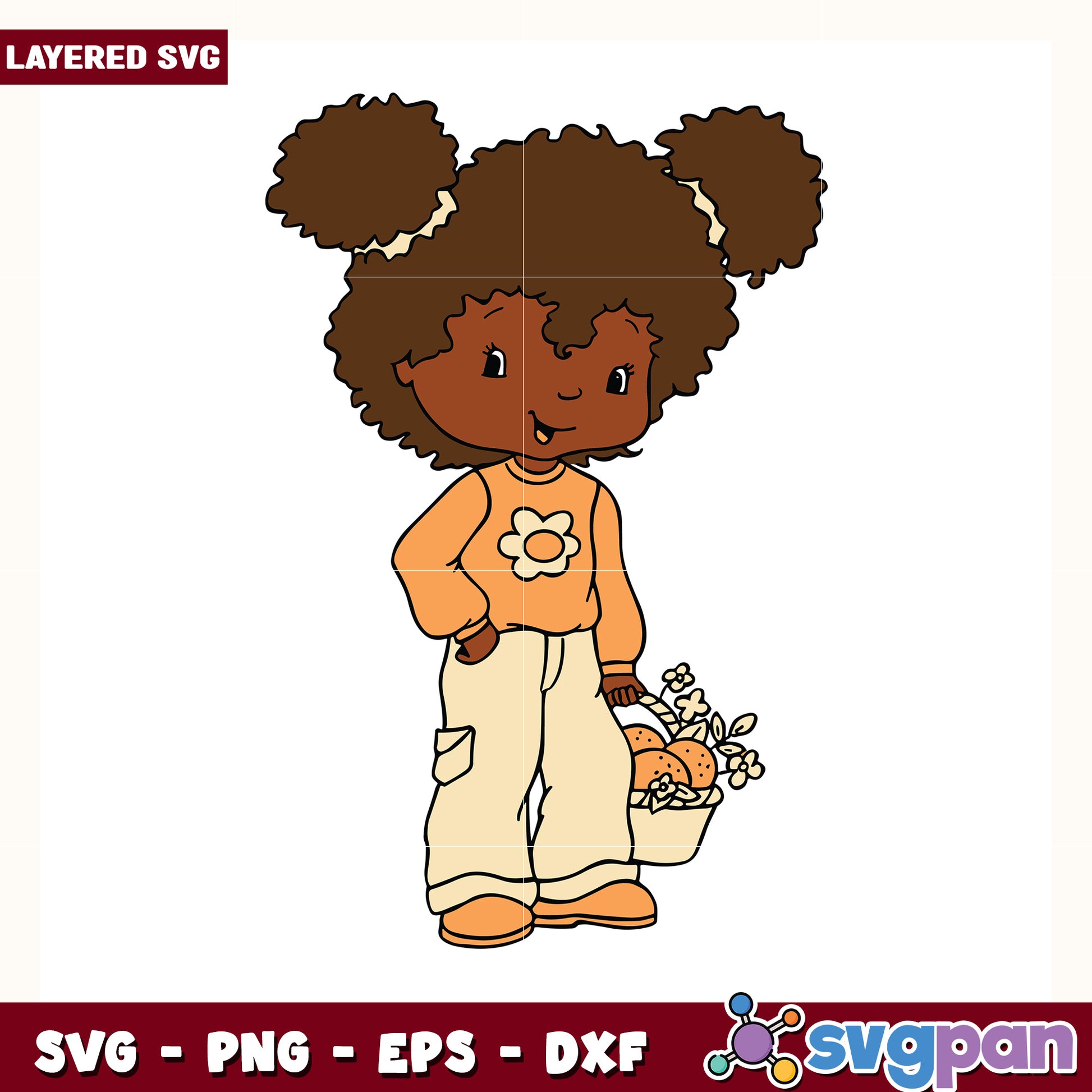 Orrange blossom svg, strawberry shortcake svg, sweety girl svg