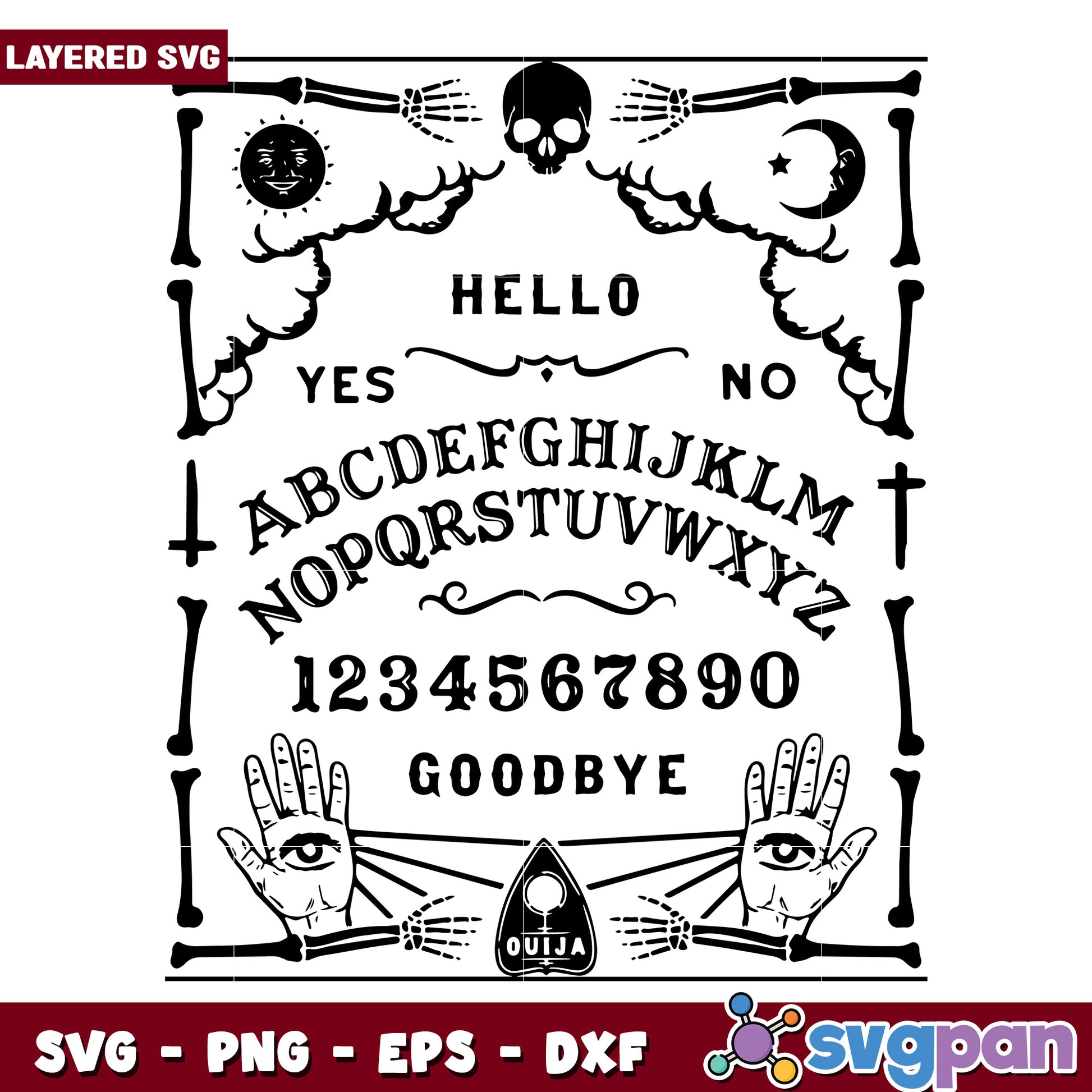 Oujia board talking spirit svg, halloween horror nights svg, spirit halloween svg