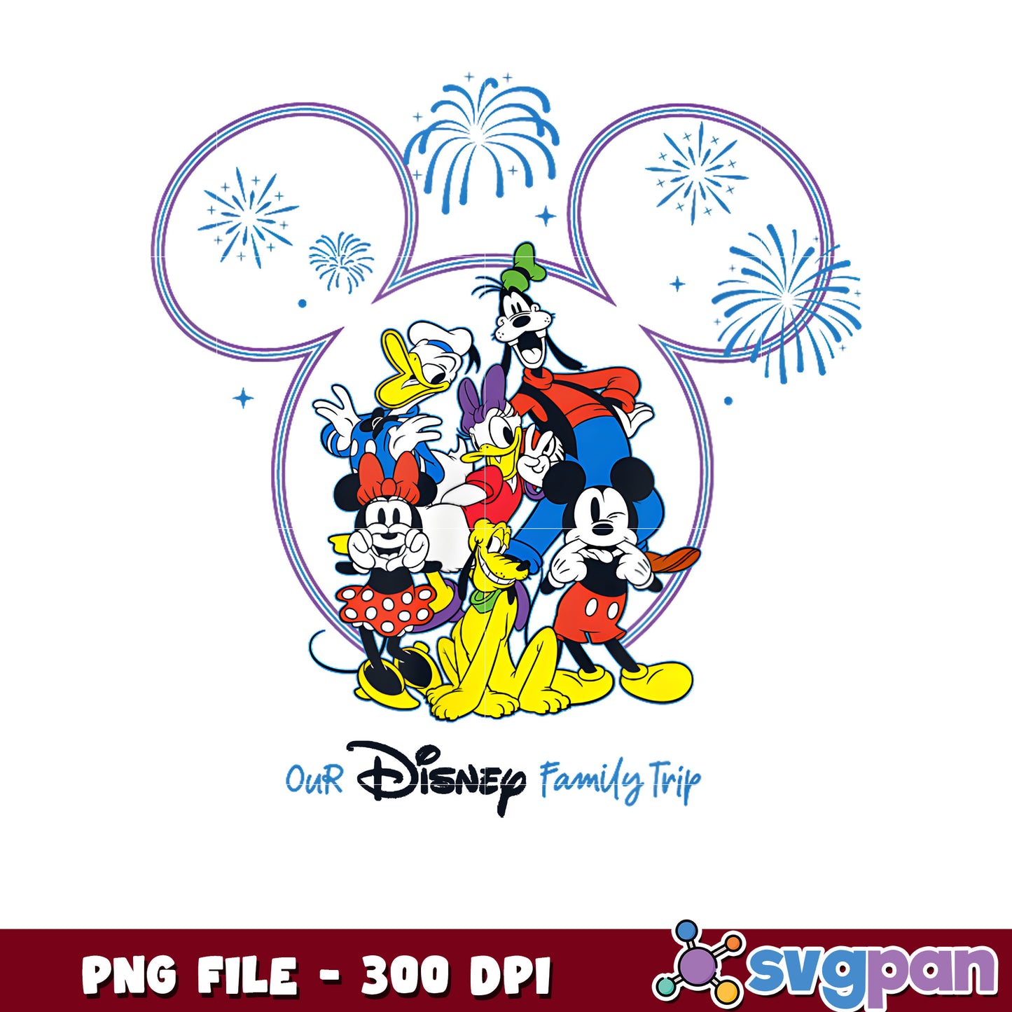 Our disney family trip png, disneyland png, disney movies png